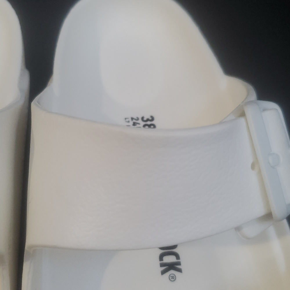 BIRKENSTOCK ARIZONA EVA SANDALS IN WHITE/SZ:38 - Picture 10 of 12